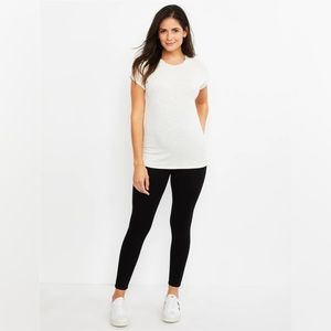 AG SECRET FIT BELLY LEGGING ANKLE MATERNITY JEANS IN SUPER BLACK SIZE 27